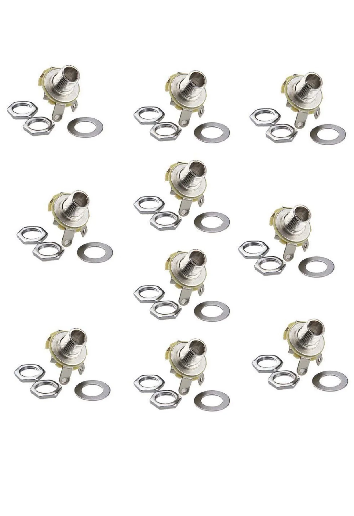 10 Pack 1/4” Economy Jack | Chrome - Image 3