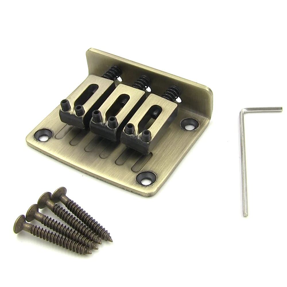 3-String Bridge | Antique Brass Finish