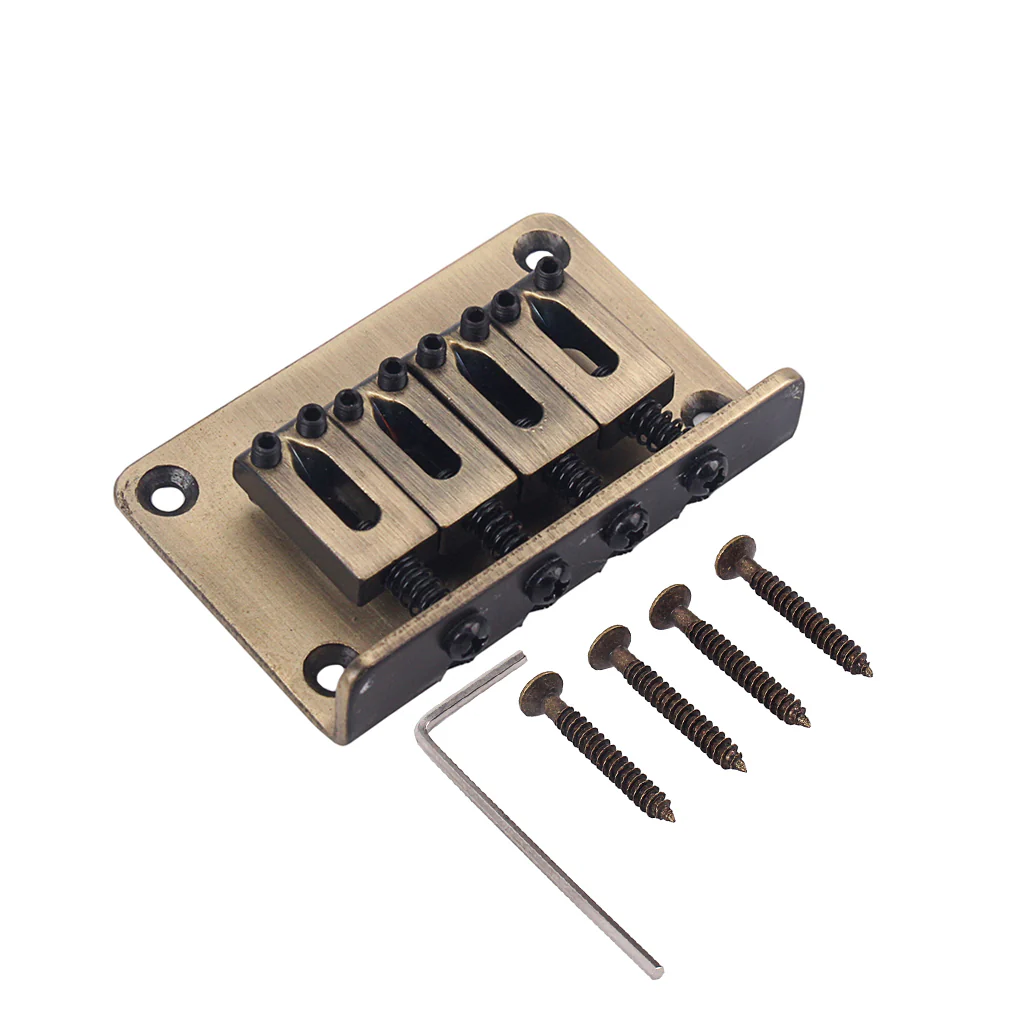 4-String Bridge | Antique Brass Finish