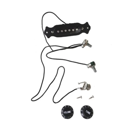 6-String Black Pickup Vol/Tone/Jack