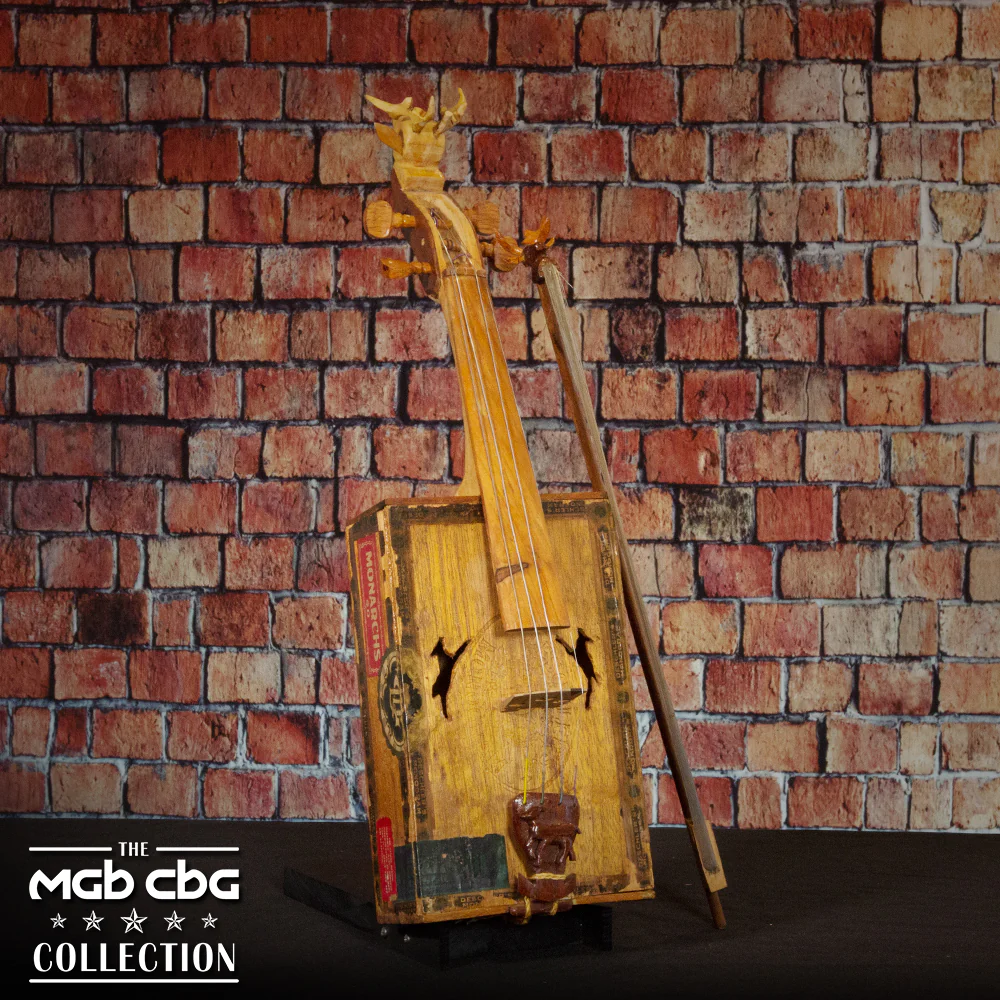 64. Deer Head Violin & Bow