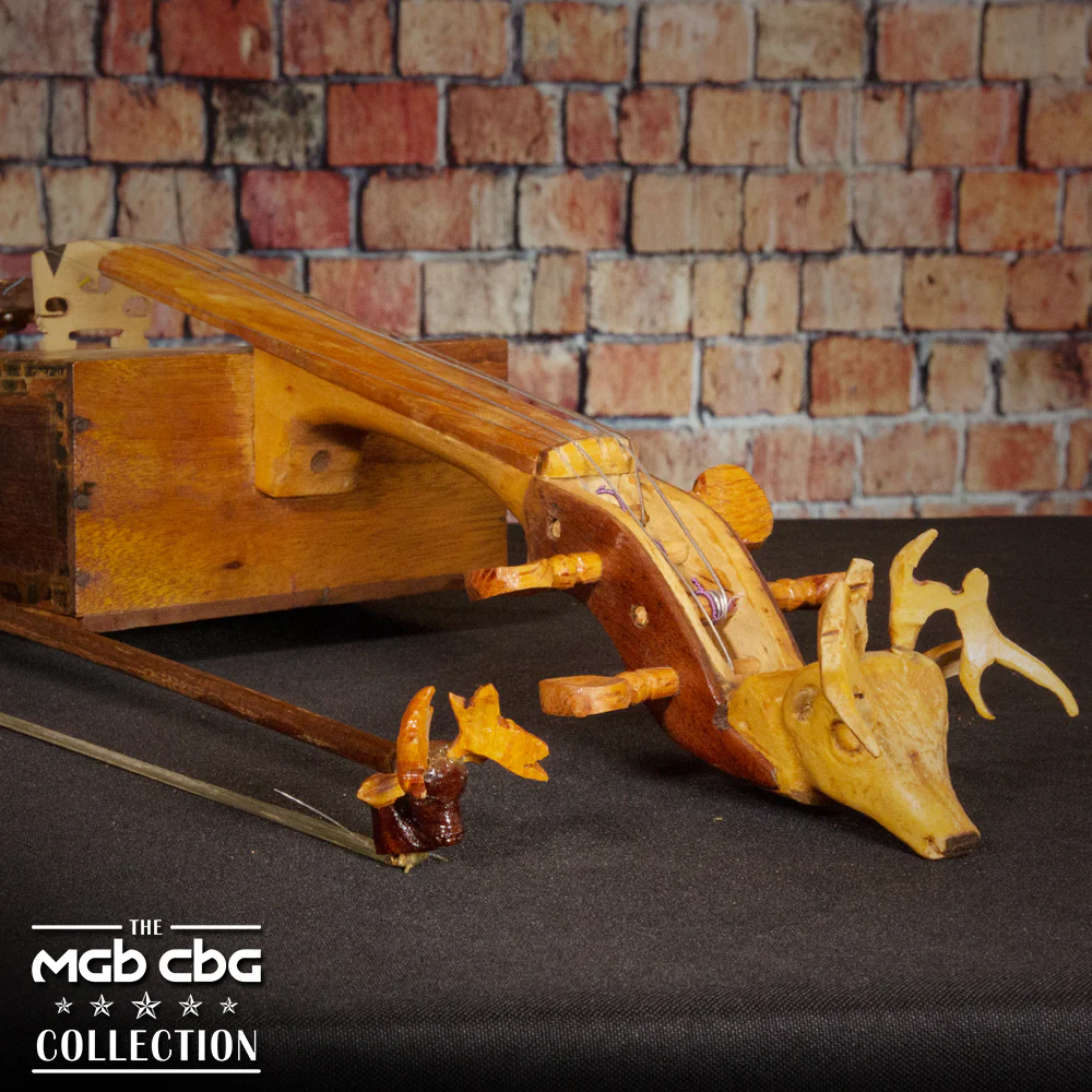 64. Deer Head Violin & Bow - Image 6