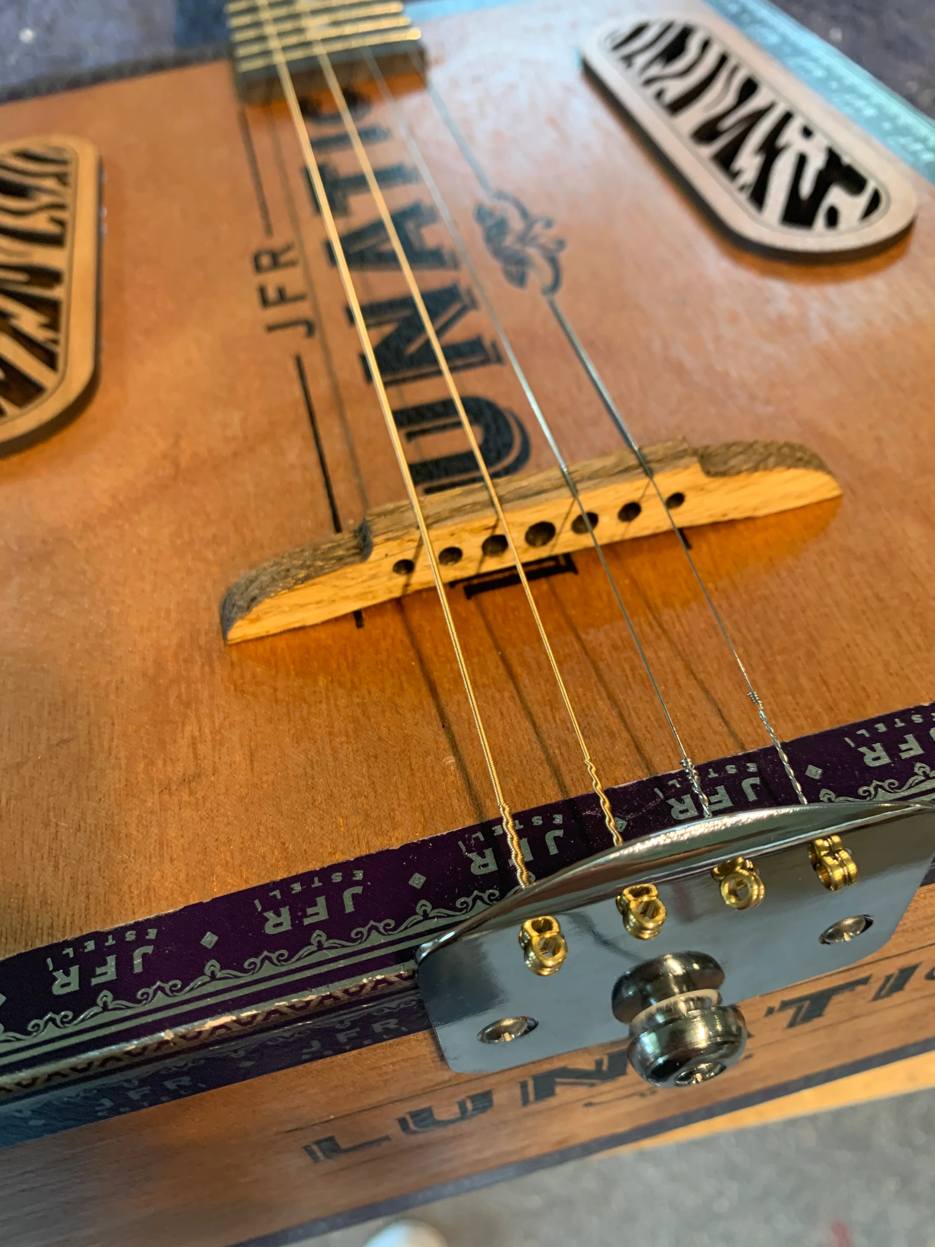 Easy Bridge 3 or 4 string Rosewood or Maple - Image 5