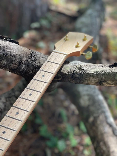 Easy Neck Okume & Maple Fretted Neck | 24 inch Scale - Image 4