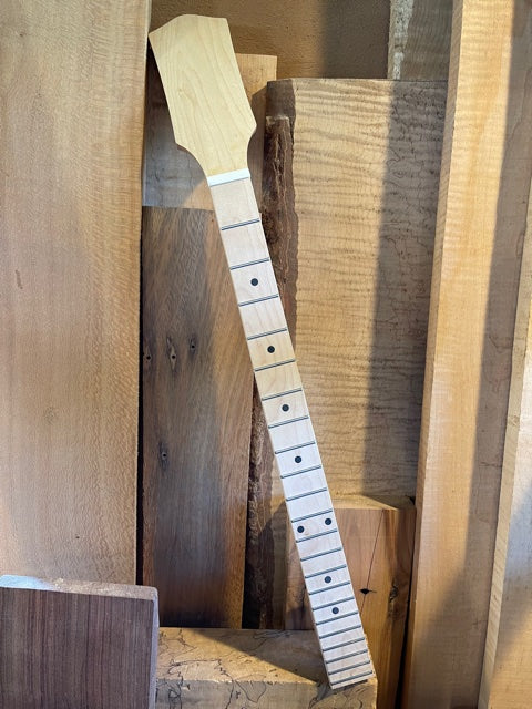 Easy Neck Okume & Maple Fretted Neck | 24 inch Scale - Image 6