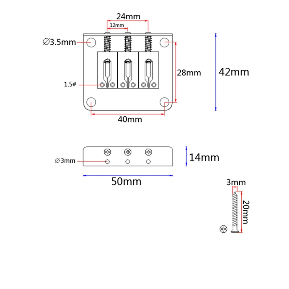 3-String Bridge | Black - Image 8