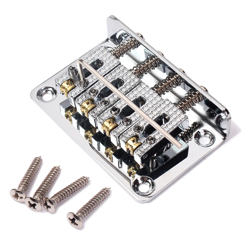 4-String Roller Bridge | Chrome - Image 3