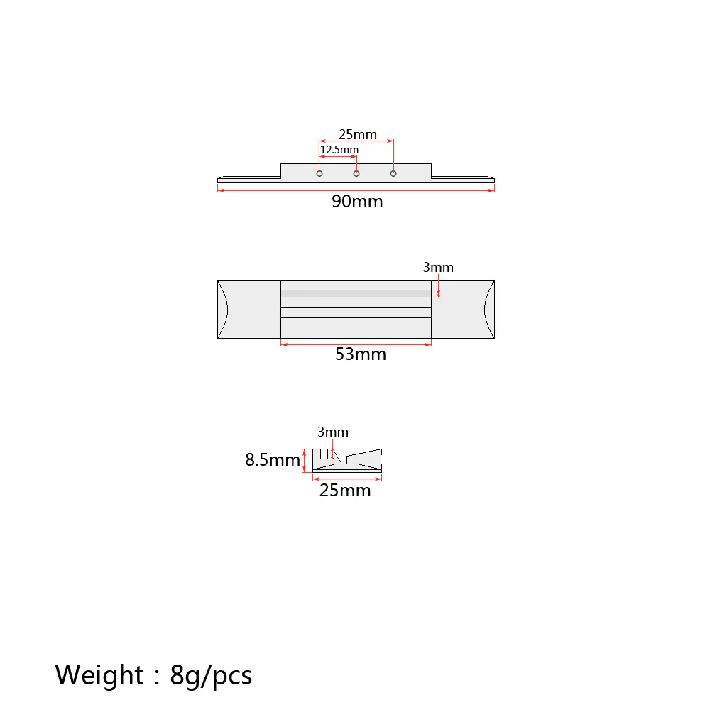 3-String Floating Bridge W/Bone - Image 4