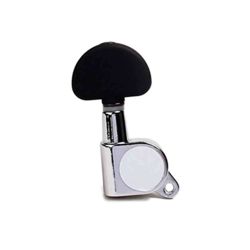 Black/Chrome Half Moon Tuner | Right