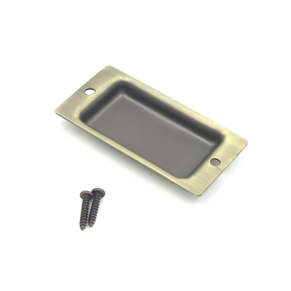 MGB Micro Pup Cover Aluminum Stamped Antique Brass | 3/4 String - Image 2
