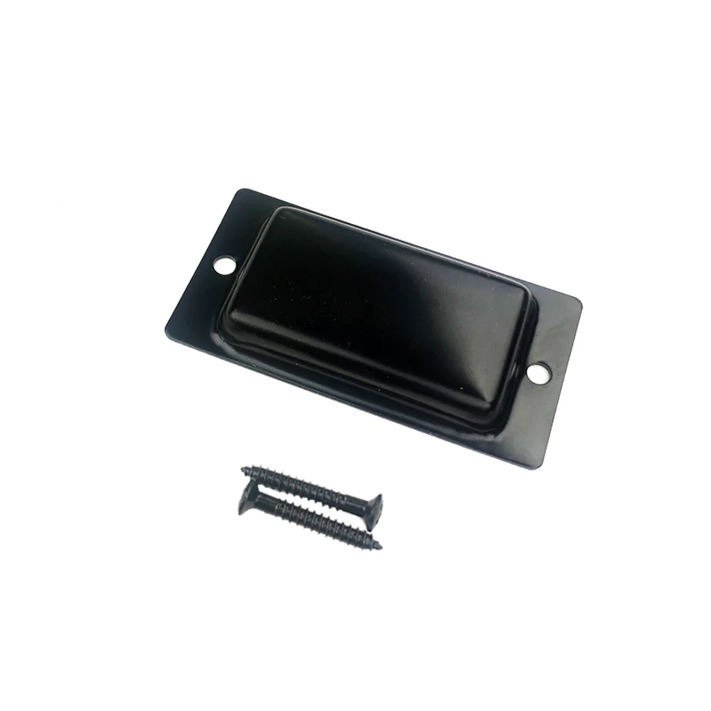 MGB Micro Pup Cover Aluminum Stamped Plated Black | 3/4 Stringk