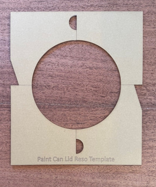 MGB Resonator Template For Paint Can Lids