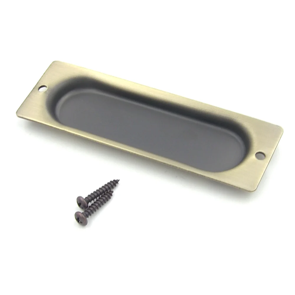 MGB Seven Fitty Screamin Pickup Stamped Antique Brass Cover | 3/4/6 String - Image 2