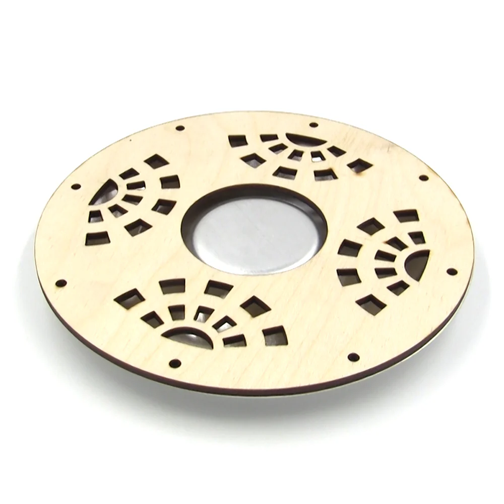 MGB Sunburst 6" Wood Resonator Cover - Image 4