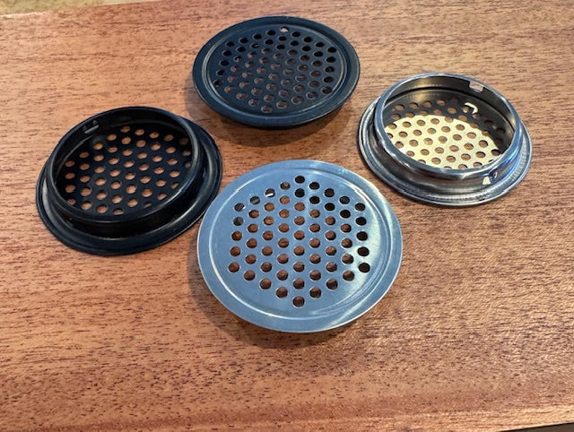 Pair Of 2" Sound Hole Cover | Stainless or Black