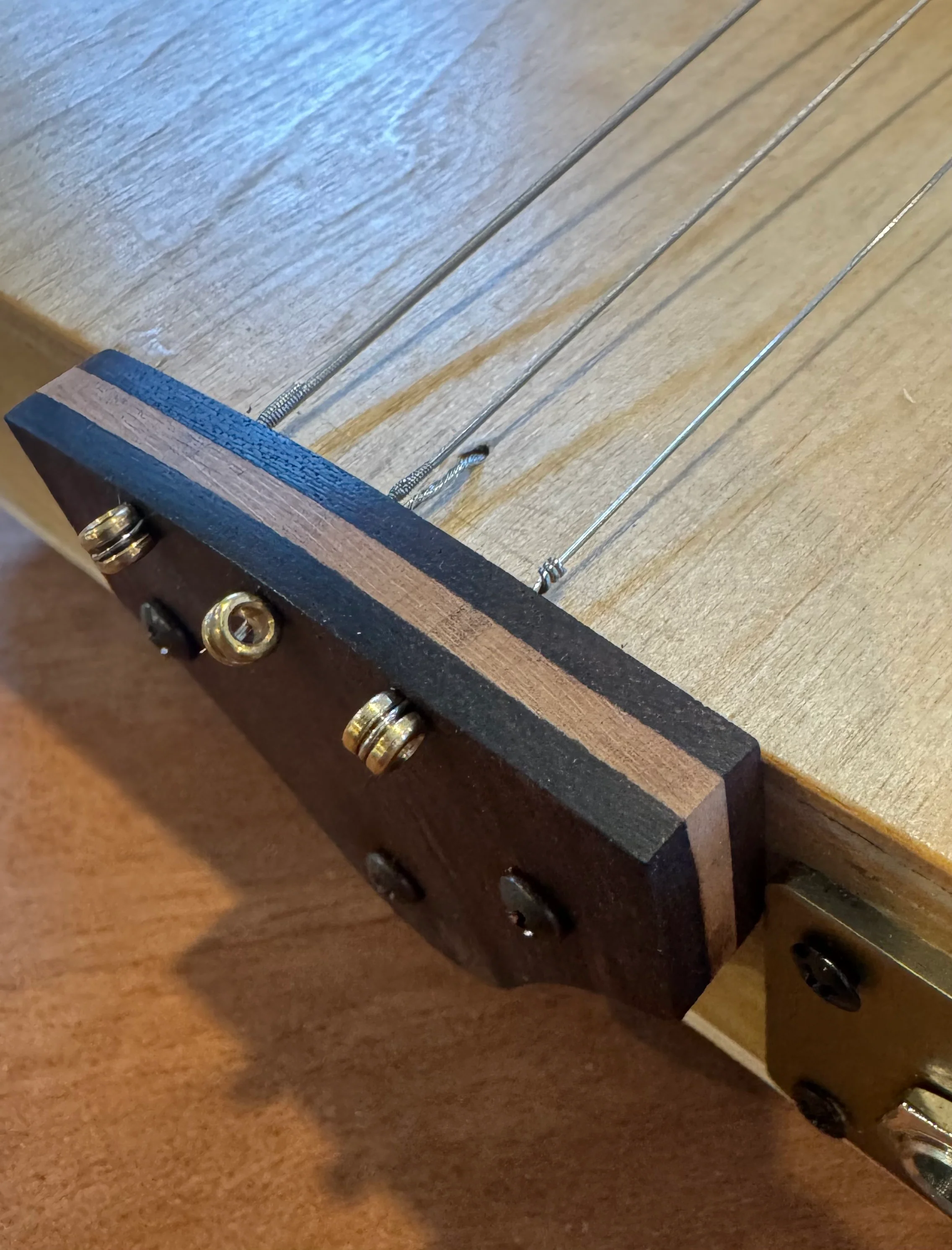 Rosewood/Maple Laminated Tailpiece- 3 or 4 String
