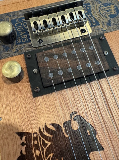 Six String Bridge | Antique Brass - Image 2
